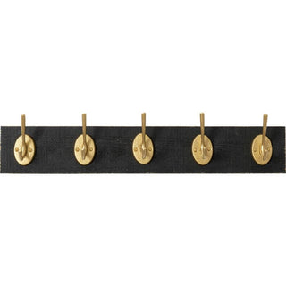 Gold and Dark Wood Coat Rack | 60cm in Homewares from Oriana B www.orianab.com