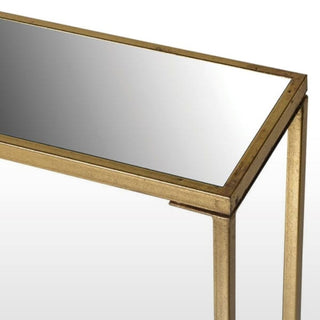 Long Gold Mirrored Console TableOriana BFurniture