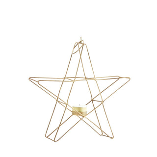 Gold Star TeaLight Candle Holder in Christmas Decorations from Oriana B www.orianab.com