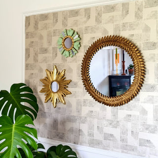 Gold Sunburst Mirror in Mirrors from Oriana B www.orianab.com