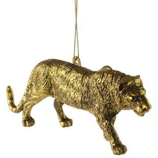 Gold Tiger Christmas Tree Decoration in Christmas Decorations from Oriana B www.orianab.com