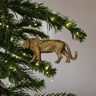 Gold Tiger Christmas Tree Decoration in Christmas Decorations from Oriana B www.orianab.com