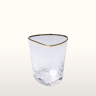 Gold Trimmed Tumblers | Set of 4 in Homewares from Oriana B www.orianab.com