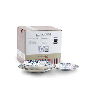 Greek Inspired Ceramic Dinner Set | 18 Pieces | Six Guests in Homewares from Oriana B www.orianab.com