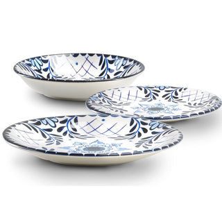 Greek Inspired Ceramic Dinner Set | 18 Pieces | Six GuestsOriana BHomewares