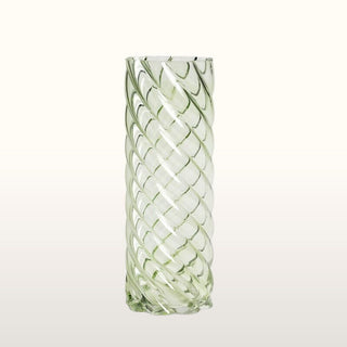Green Glass Swirl Vase | END OF LINE in Outlet from Oriana B www.orianab.com