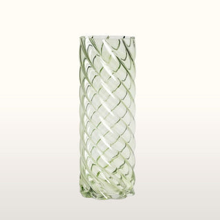 Green Glass Swirl Vase in Homewares from Oriana B. www.orianab.com