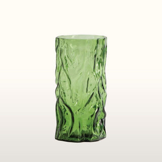Green Glass Textured Vase in Homewares from Oriana B. www.orianab.com