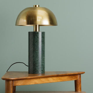 Green Marble & Brass Table Lamp in Lighting from Oriana B www.orianab.com