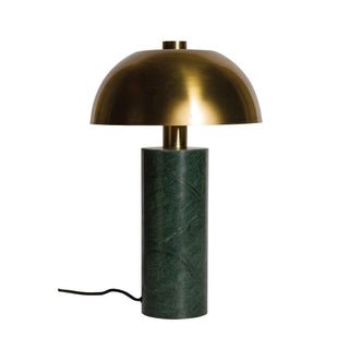 Green Marble & Brass Table LampOriana BLighting