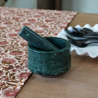 Green Marble Pestle and Mortar in Homewares from Oriana B. www.orianab.com