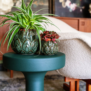 Green Metal Side Table in Furniture from Oriana B www.orianab.com