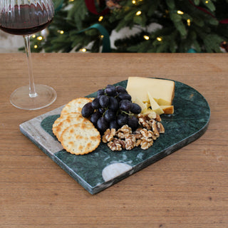 Green & White Marble Chopping Board in Homewares from Oriana B www.orianab.com