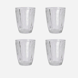 Grooved Tumbler | Set of 4 in Homewares from Oriana B www.orianab.com