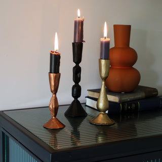 Multicoloured Metal Candle Holders | Set of 3Oriana BHomewares