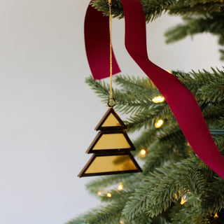 Handmade Hanging Tree Bauble | Amber in Christmas Decorations from Oriana B www.orianab.com