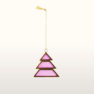 Handmade Hanging Tree Bauble | Pink in Christmas Decorations from Oriana B www.orianab.com