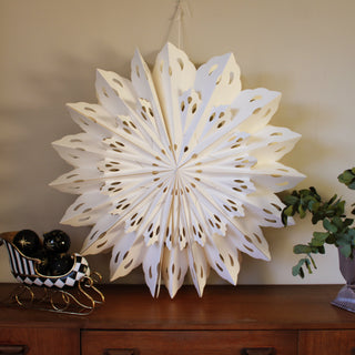 Handmade White Paper Star | 76cm in Outlet from Oriana B www.orianab.com