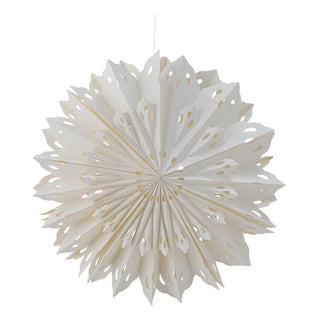 Handmade White Paper Star | 76cm in Outlet from Oriana B www.orianab.com