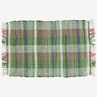 Handwoven Green and Pink Cotton PlacematOriana BHomewares