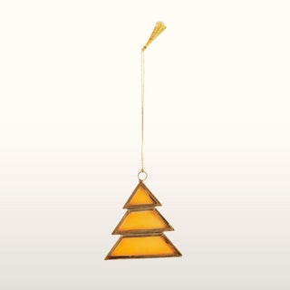 Hanging glass tree in amber in Christmas Decorations from Oriana B. www.orianab.com