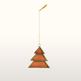 Hanging glass tree in orange in Christmas Decorations from Oriana B. www.orianab.com