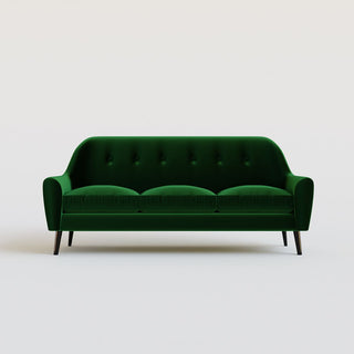 Hepburn | Velvet | Bottle Green in Bespoke from Oriana B www.orianab.com