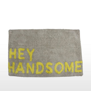 Hey Handsome Bath Mat | Cotton in Homewares from Oriana B www.orianab.com