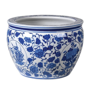 Large Blue & White Planter in Homewares from Oriana B www.orianab.com