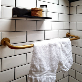 Large Gold Hanging Towel Rail in Homewares from Oriana B www.orianab.com