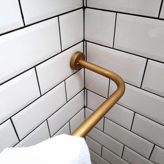 Large Gold Hanging Towel Rail in Homewares from Oriana B www.orianab.com