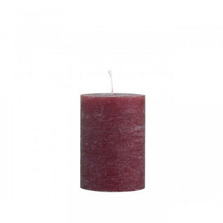 Macon Pillar Candle in rustic dark red in Candles & Holders Medium from Oriana B. www.orianab.com