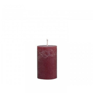 Macon Pillar Candle in rustic dark red in Candles & Holders Small from Oriana B. www.orianab.com