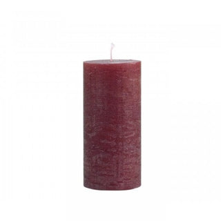 Macon Pillar Candle in rustic dark red in Candles & Holders Tall from Oriana B. www.orianab.com