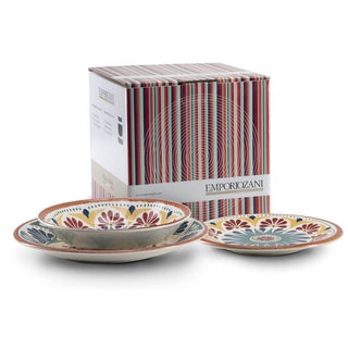 Mediterranean Inspired Ceramic Dinner Set | 18 Pieces | Six Guests in Homewares from Oriana B www.orianab.com
