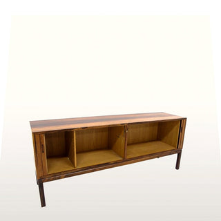 Mid Century Rosewood Sideboard with Tambour Doors in Furniture from Oriana B. www.orianab.com