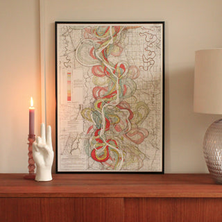 Mississippi Meanders I Print | 70x50 in Homewares from Oriana B www.orianab.com