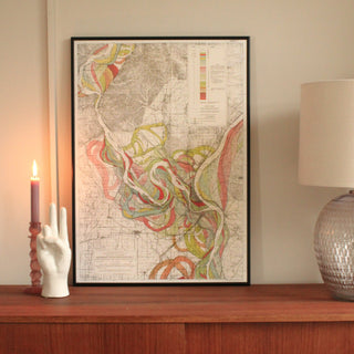 Mississippi Meanders II Print | 70x50 in Homewares from Oriana B www.orianab.com