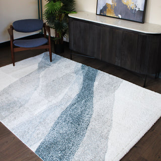 Modern Abstract Shag Rug | Petrol EX DISPLAY in Archived from Oriana B www.orianab.com