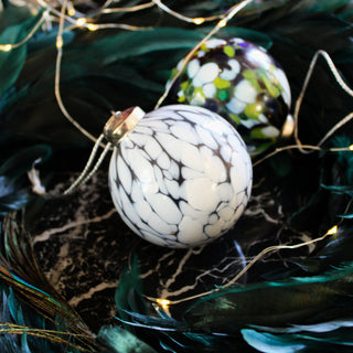 Mottled Glass Bauble | Blue and WhiteOriana BChristmas