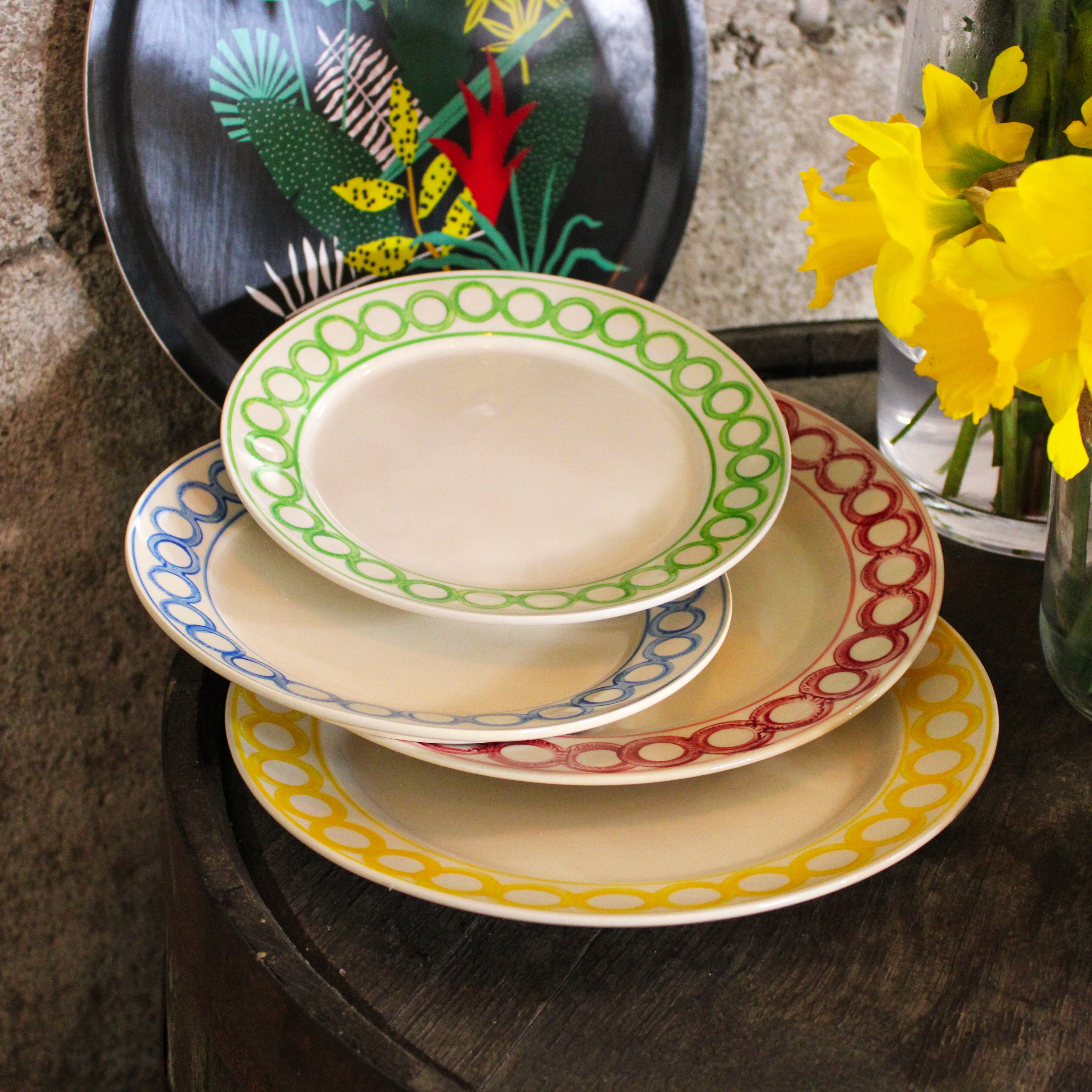 Multicoloured Dinner Plate Set of – Oriana B