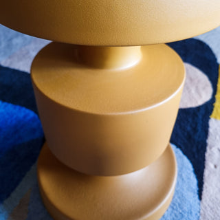 Mustard Metal Side Table in Furniture from Oriana B www.orianab.com