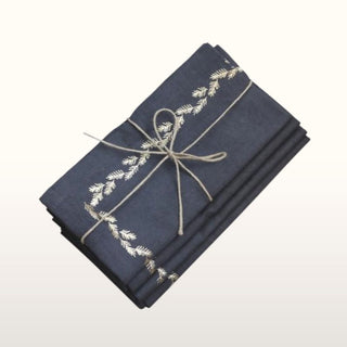 Napkins with Gold Print | Set of 4 in Archived from Oriana B www.orianab.com