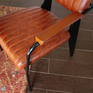 Tan Dining Chair with ArmsOriana BFurniture