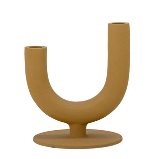 Ochre Metal Candlestick in Homewares from Oriana B www.orianab.com