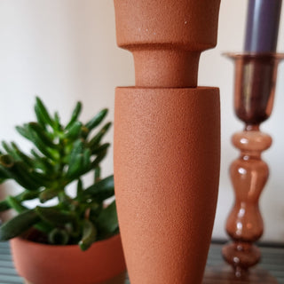 Orange Textured Candlestick in Homewares from Oriana B www.orianab.com