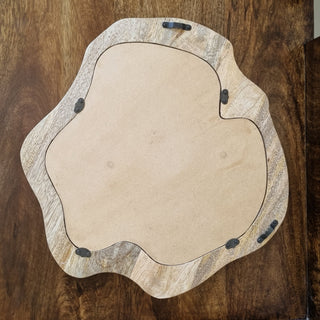 Organic Wooden Wavy Mirror in Mirrors from Oriana B www.orianab.com