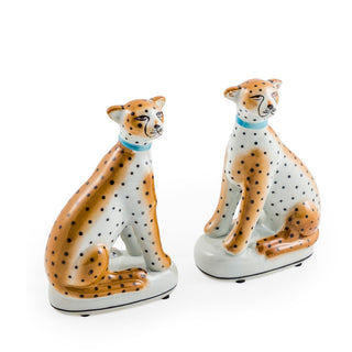 Pair of Decorative Ceramic Leopards in Homewares from Oriana B www.orianab.com