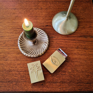 Palm & Eye Brass Match Box Covers | Set of 2 in Archived from Oriana B www.orianab.com