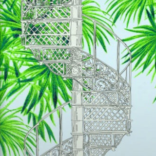 Palm House Staircase Print | 112x35 in Homewares from Oriana B www.orianab.com